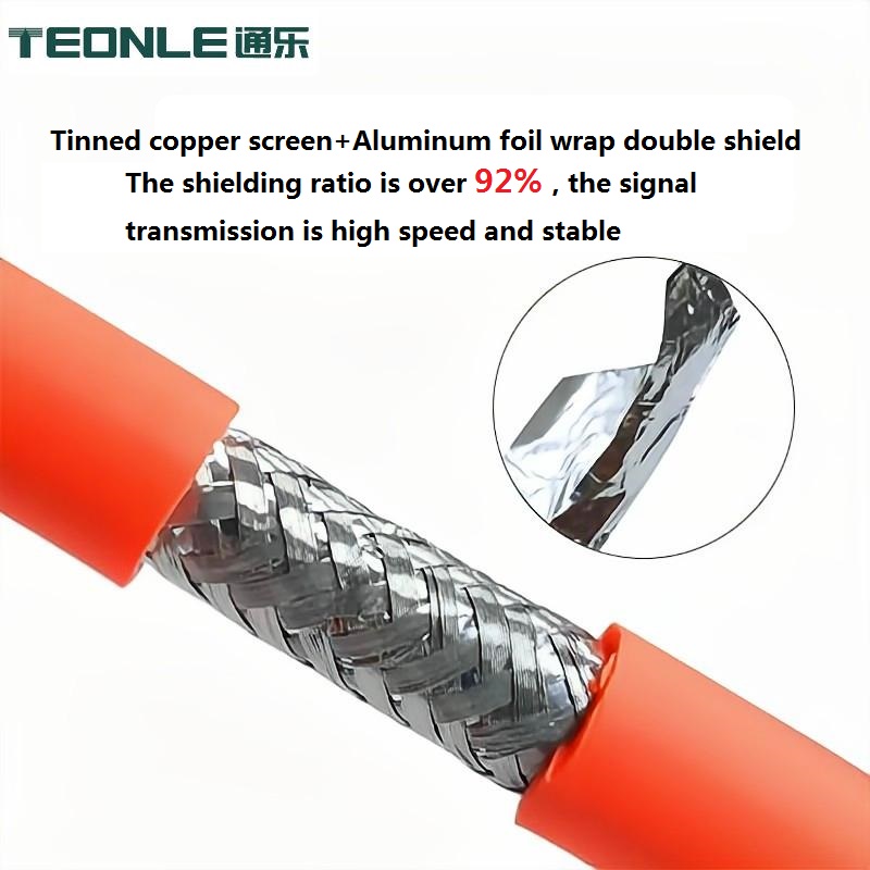 Oxygen free pure copper TRVVSP High flexibility oil resistance bending resistance tank chain cable Tow chain cable