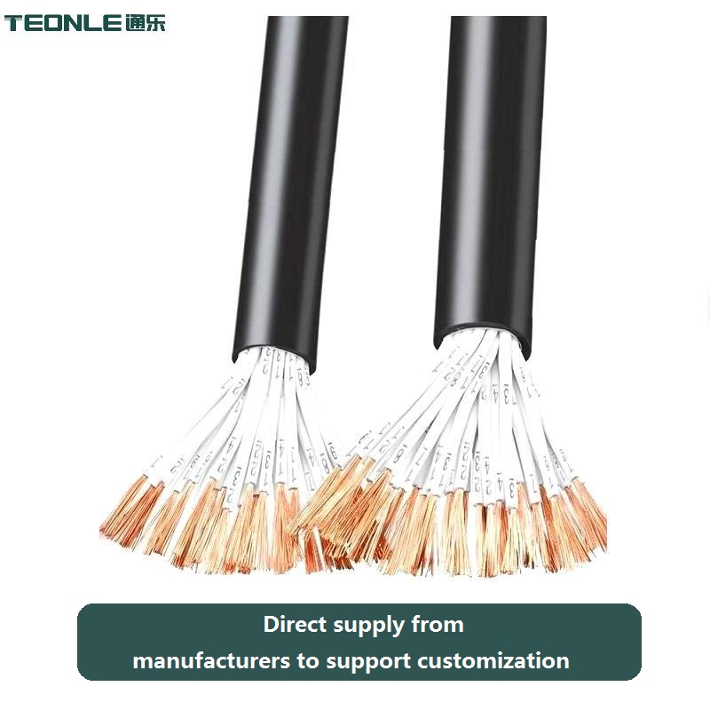 High flexibility oil resistance industrial robot power cable 8 10 12 14 16 core multi-square optional